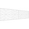 Ekena Millwork Set of Four Panels for 94 1/2"W x 24 1/4"H Gilcrest Fretwork Wainscot Wall Paneling WPKP12X01X47GCT - alternate 1